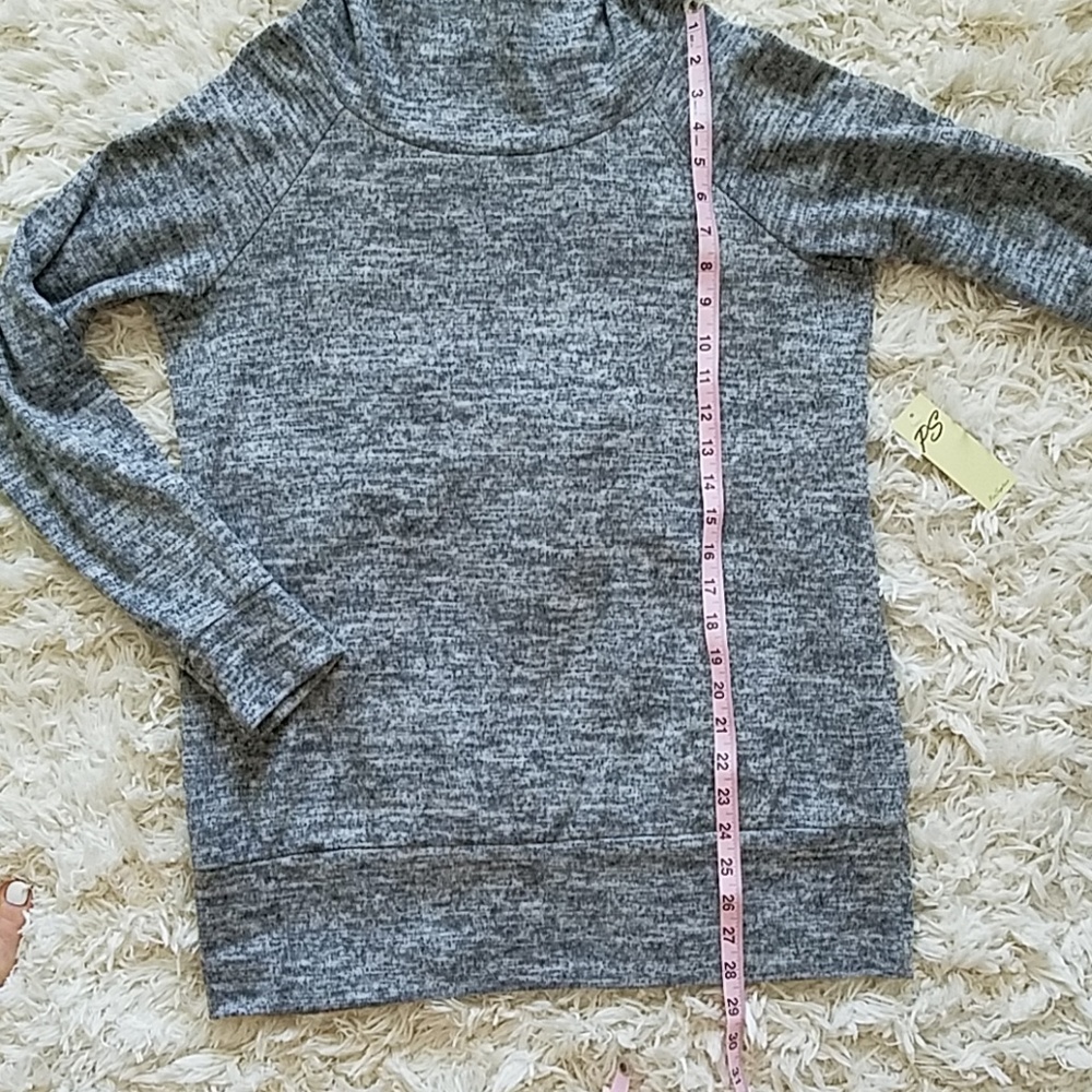 Perception gray space dye cowl neck pullover sweatshirt - Picture 7 of 7